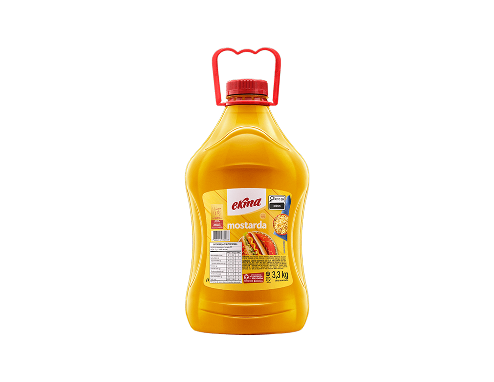 MOSTARDA GRANDE AMARELA EKMA 3,3 KG (CX 6 GL)